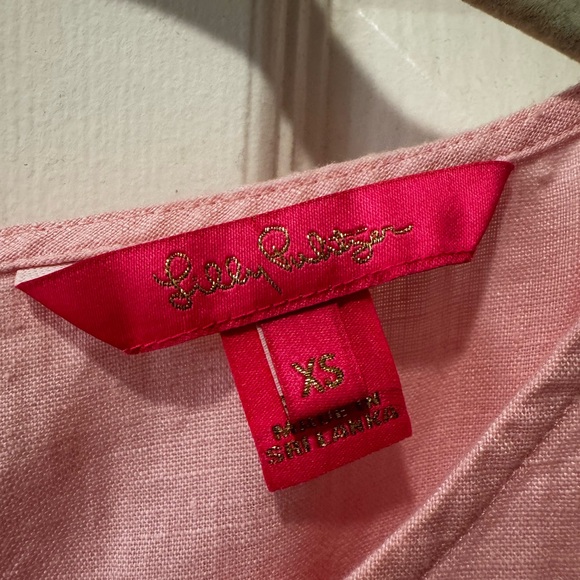 Lilly Pulitzer Jocelyn Short Sleeve Tiered Linen Mini Dress Sz. XS - Picture 11 of 13